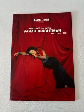Barnes & Noble Red and Black Sarah Brightman World Tour Program